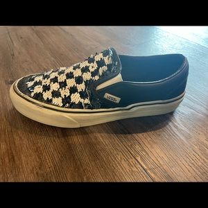 Womens sequin checkerd Vans